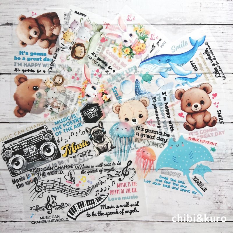 画像1: デザインが選べるフルカラーシート【2サイズ・18種類】 (1)