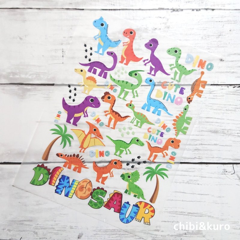 画像1: 恐竜フルカラーシートセット (1)