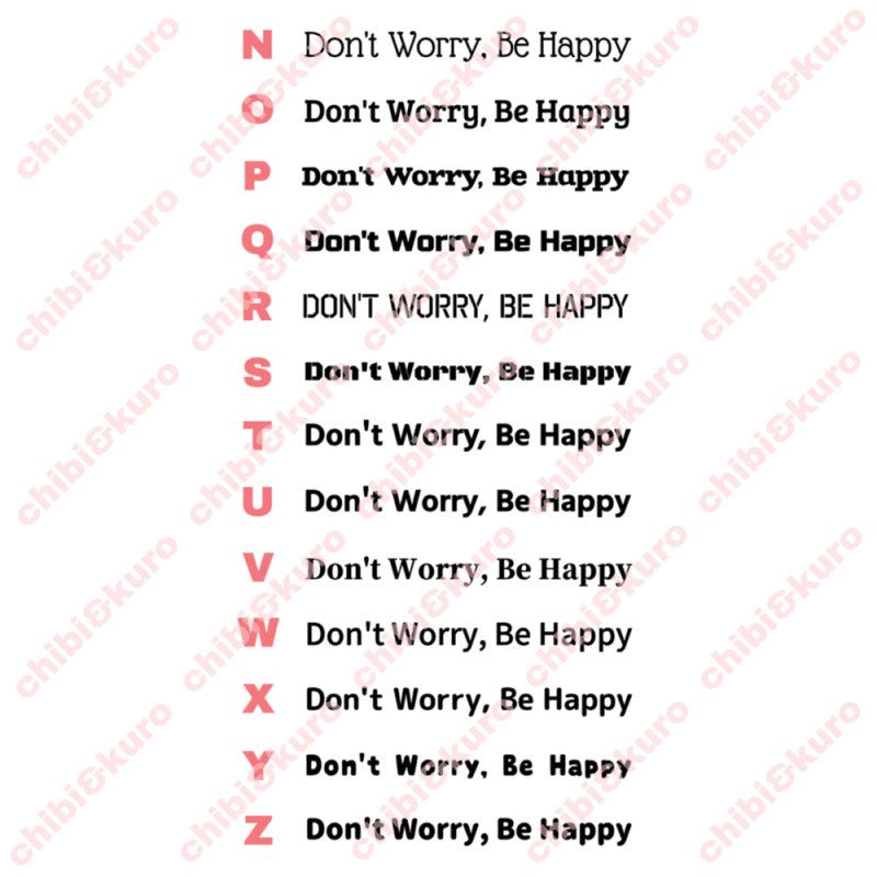 画像4: サイズ&文字が選べることわざシート★心配しないで楽しく行こうよ!/Don't Worry, Be Happy! (4)