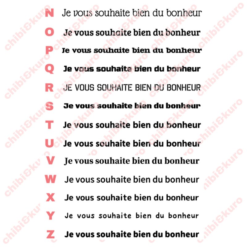 画像4: サイズ&文字が選べることわざシート★あなたの幸せを心から願っています/Je vous souhaite bien du bonheur (4)