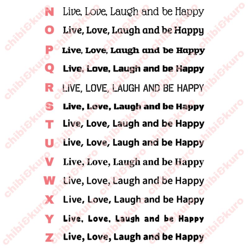 画像4: サイズ＆文字が選べることわざシート★愛して　笑って　ハッピーな人生を！/Live, Love, Laugh and be Happy! (4)