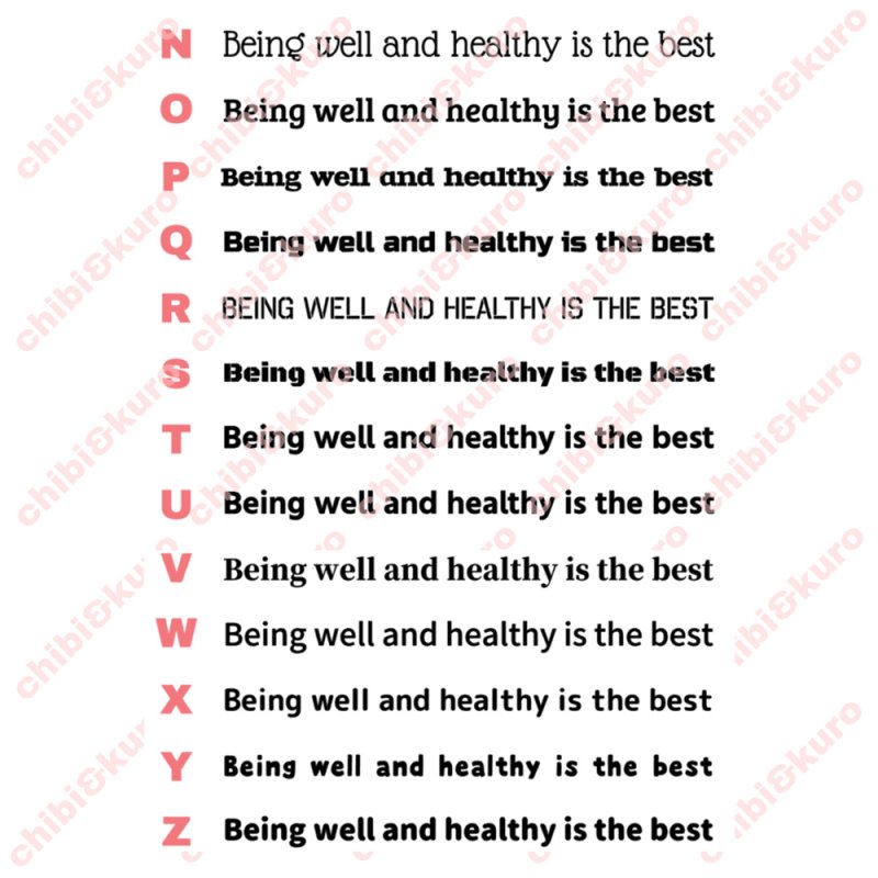 画像4: サイズ&文字が選べることわざシート★元気が一番/Being well and healthy is the best (4)