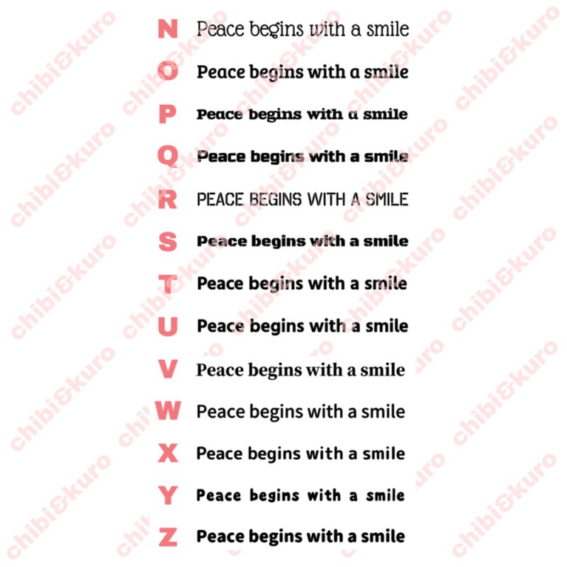 画像4: サイズ＆文字が選べることわざシート★平和は微笑みから始まります/Peace begins with a smile (4)
