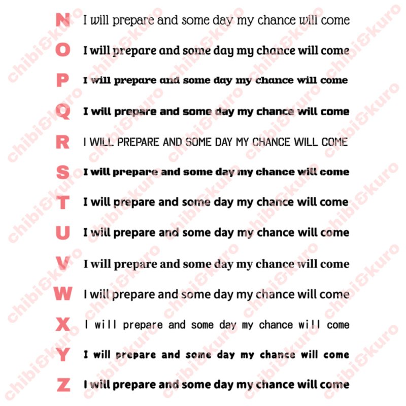 画像4: サイズ＆文字が選べることわざシート★準備しておこう。チャンスはいつか訪れるものだ/I will prepare and some day my chance will come (4)