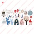 画像3: 【50％OFF】デザインが選べるクリスマスフルカラーシート【2サイズ・6種類】 (3)