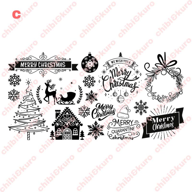 画像4: 【60％OFF】デザインが選べるクリスマスフルカラーシート【2サイズ・6種類】 (4)