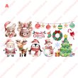 画像2: 【50％OFF】デザインが選べるクリスマスフルカラーシート【2サイズ・6種類】 (2)