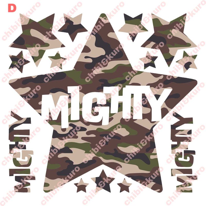 画像5: 模様入り星&文字ロゴシート (5)