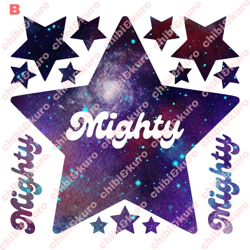 画像3: 模様入り星&文字ロゴシート (3)