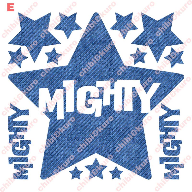 画像6: 模様入り星&文字ロゴシート (6)