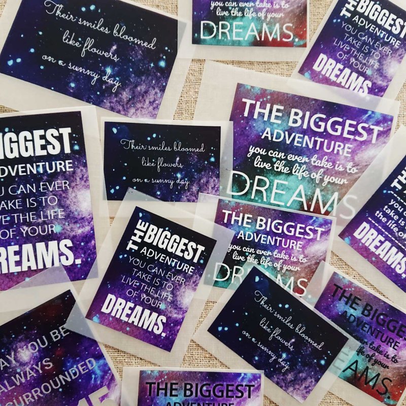 画像1: オリジナルフルカラータグ【うちゅう】 (1)