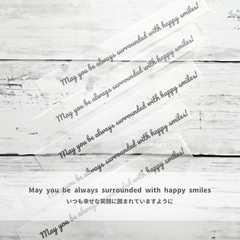 画像1: 【50円SALE】お試し文字ロゴフルカラー転写シート【C】グレー (1)