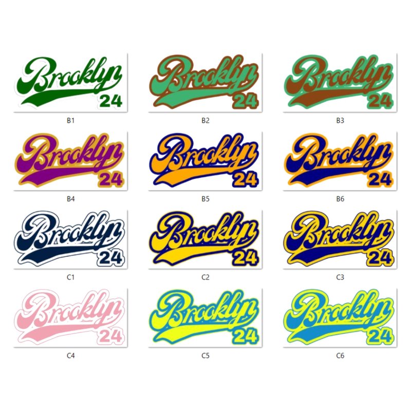 画像2: ベースボールプリントフルカラーシート (2)