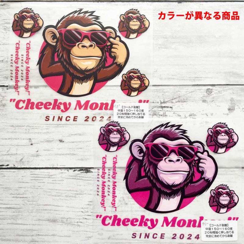 画像3: 【B品・コールド剥離】もんきーフルカラー転写シート(15x12.4cm) (3)