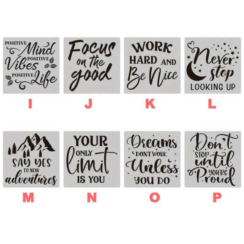 画像3: 【30%OFF】ステンシル【2】20x20cm (3)