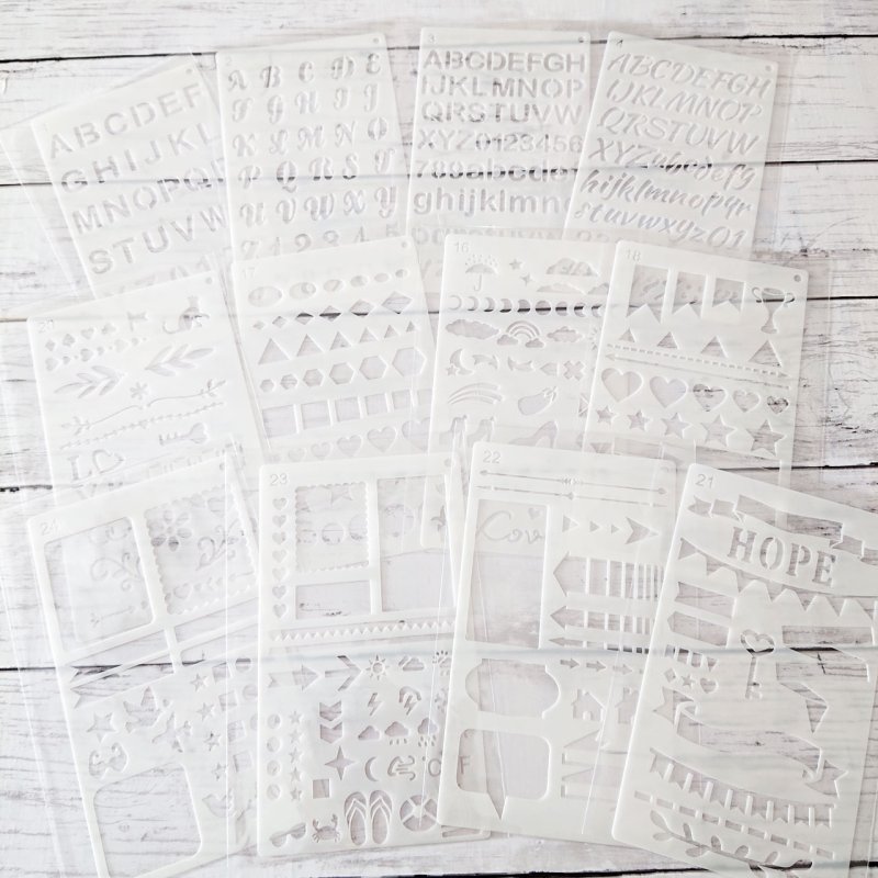 画像1: 【30%OFF】ステンシル・ハンドレタリング【7】11x18cm (1)