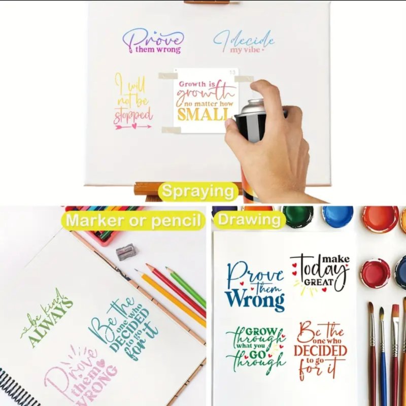 画像4: 【30%OFF】ステンシル【6】10x5cm・10x10cm (4)