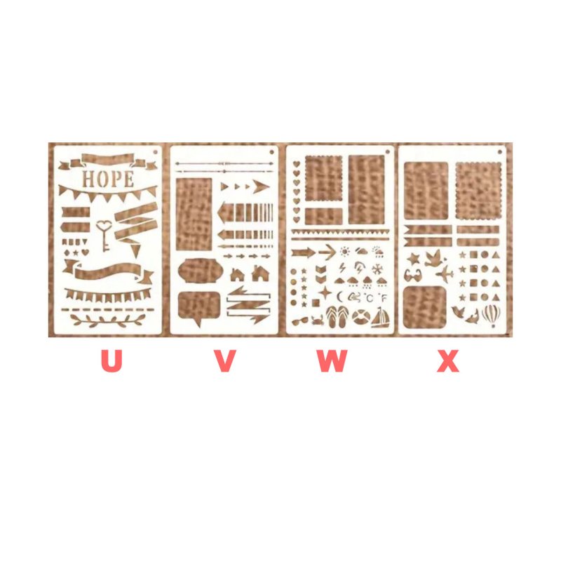 画像4: 【30%OFF】ステンシル・ハンドレタリング【7】11x18cm (4)