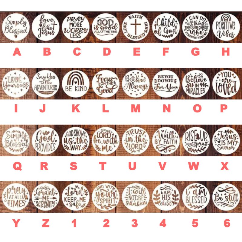 画像2: 【30％OFF】ステンシル【8】7.62ｘ7.62ｃｍ (2)