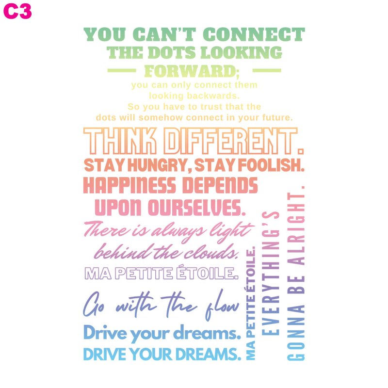 画像3: 送料無料◆お好きなカラーに変更可◆オリジナル文字ロゴフルカラーシート　20ｘ30ｃｍ【C】【全5カラー】 (3)