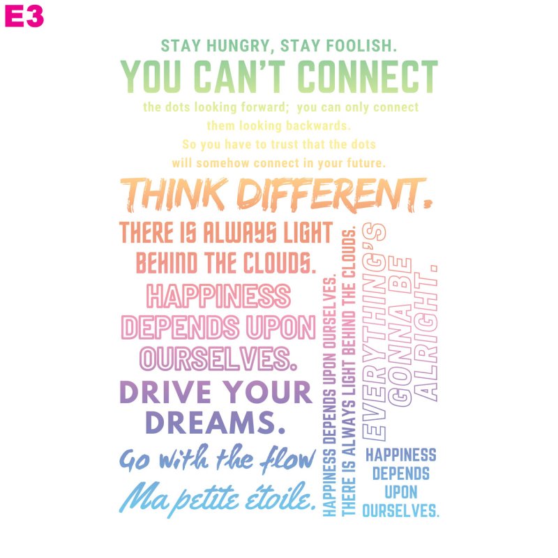 画像3: 送料無料◆お好きなカラーに変更可◆オリジナル文字ロゴフルカラーシート　20ｘ30ｃｍ【E】【全5カラー】 (3)