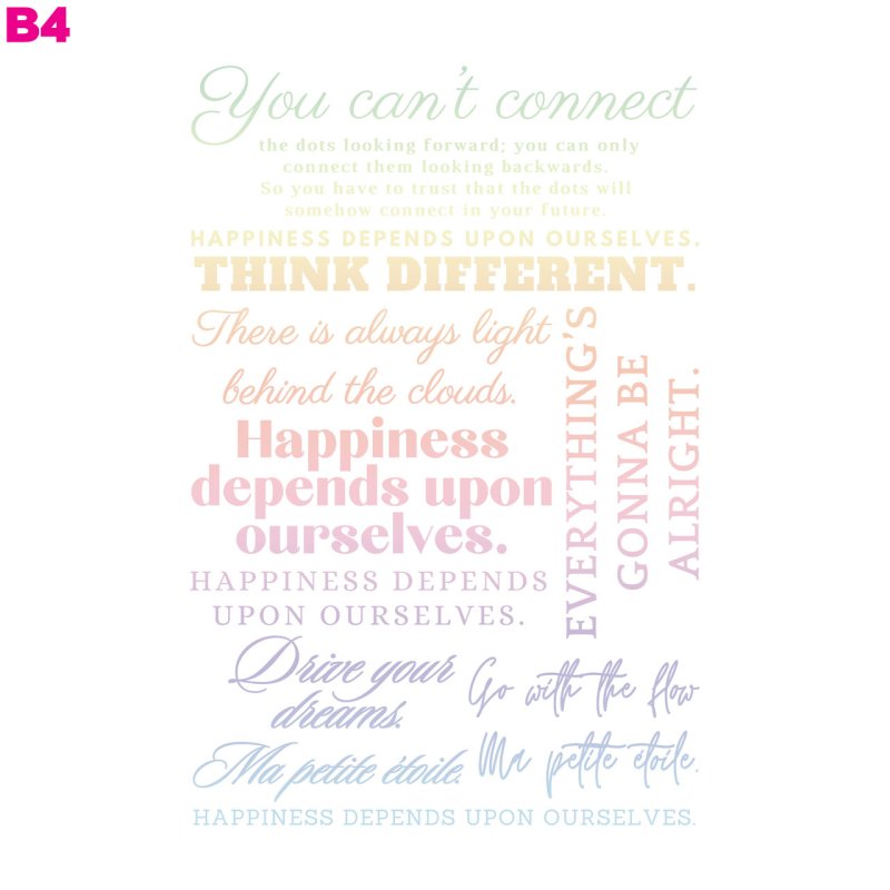 画像4: 送料無料◆お好きなカラーに変更可◆オリジナル文字ロゴフルカラーシート　20ｘ30ｃｍ【B】【全5カラー】 (4)