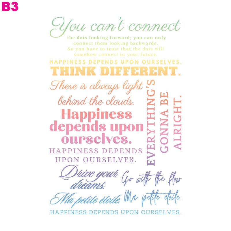 画像3: 送料無料◆お好きなカラーに変更可◆オリジナル文字ロゴフルカラーシート　20ｘ30ｃｍ【B】【全5カラー】 (3)