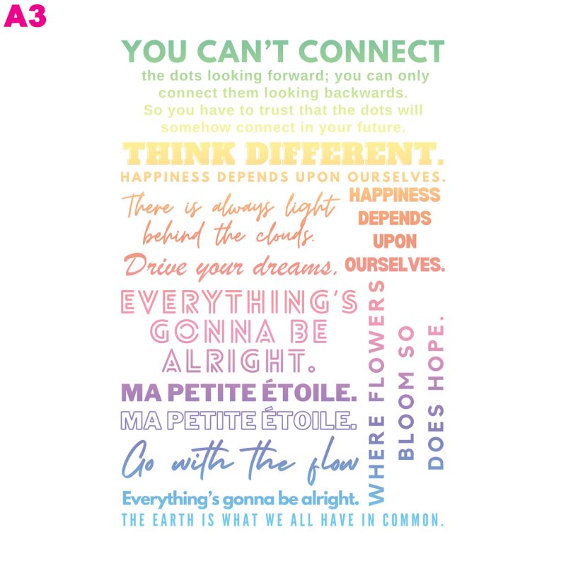 画像3: 送料無料◆お好きなカラーに変更可◆オリジナル文字ロゴフルカラーシート　20ｘ30ｃｍ【A】【全5カラー】 (3)