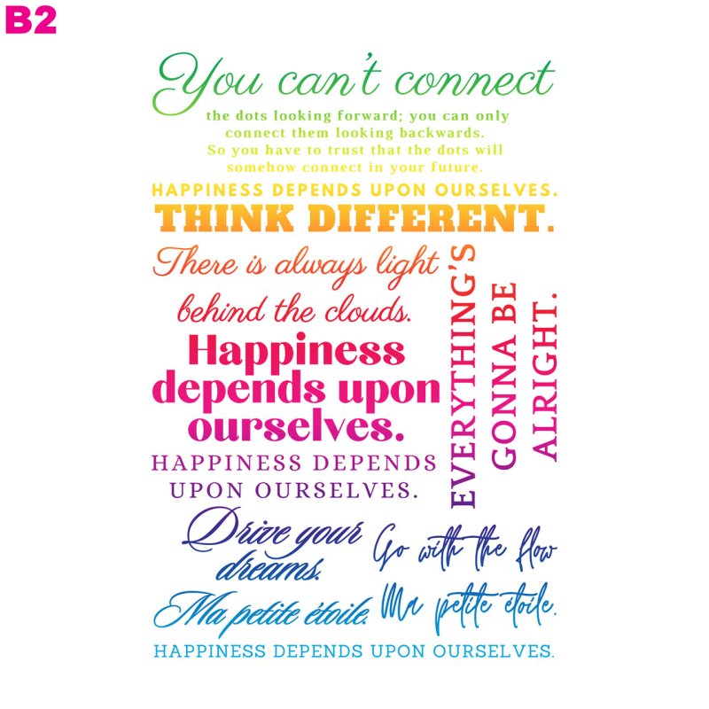 画像2: 送料無料◆お好きなカラーに変更可◆オリジナル文字ロゴフルカラーシート　20ｘ30ｃｍ【B】【全5カラー】 (2)