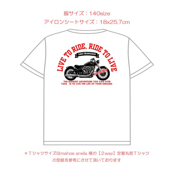 画像21: 選べる全18種類◆バイクset フルカラーアイロンシート【横長】｜バイク好きにおすすめ (21)