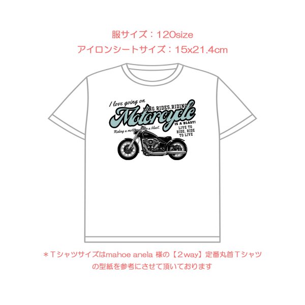 画像18: 選べる全18種類◆バイクset フルカラーアイロンシート【横長】｜バイク好きにおすすめ (18)