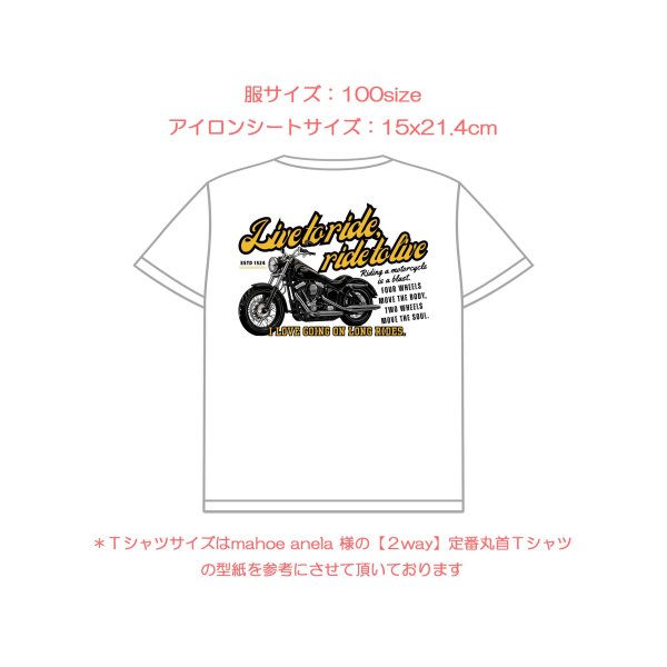 画像17: 選べる全18種類◆バイクset フルカラーアイロンシート【横長】｜バイク好きにおすすめ (17)
