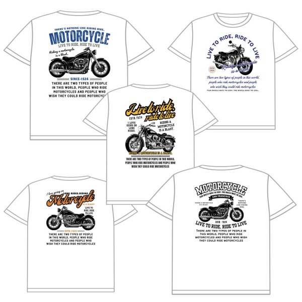 画像1: 【お試し販売10％OFF〜9/10まで】バイクsetフルカラーシート（全18種類・最大21ｘ30ｃｍ） (1)
