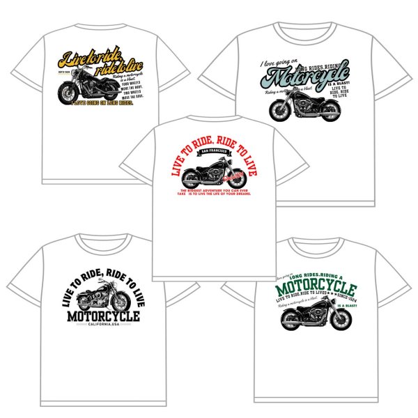 画像1: 【お試し販売10％OFF〜9/10まで】バイクsetフルカラーシート（全18種類・最大30ｘ21ｃｍ） (1)