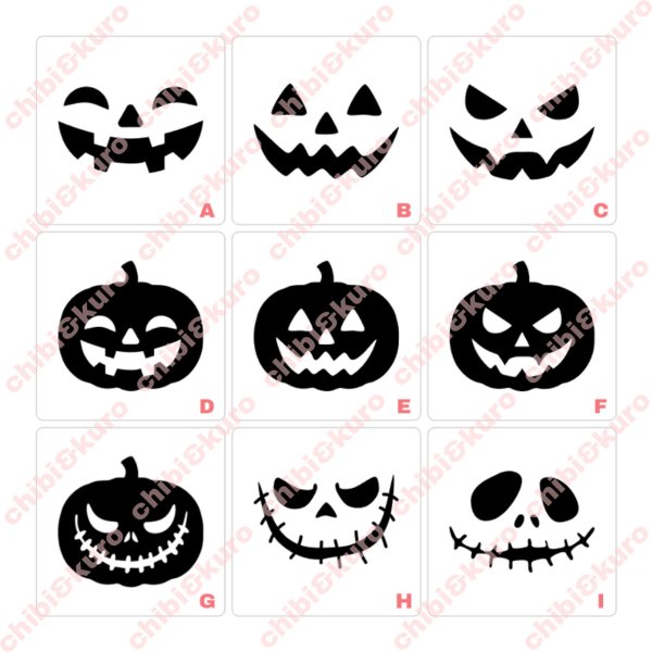 画像1: 【お試し販売10％OFF〜10/10まで】プレゼント文字付◆ハロウィンアイロンシート（全9種類） (1)