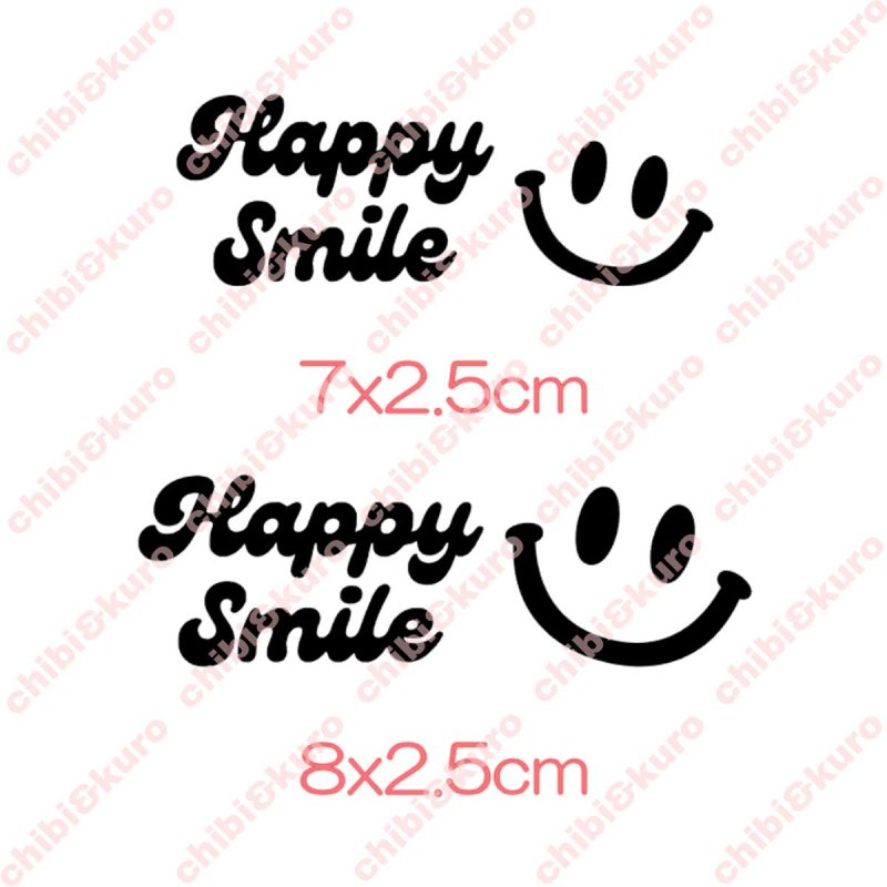 画像2: 【50％off】はがし済み★HAPPY SMILEロゴシート (2)