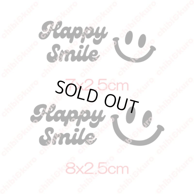 画像2: 【50％off】はがし済み★HAPPY SMILEロゴシート (2)