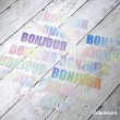 画像2: 【30％OFF】BONJOURフルカラー転写シート◆15ｘ3.5ｃｍ◆パステルカラー (2)
