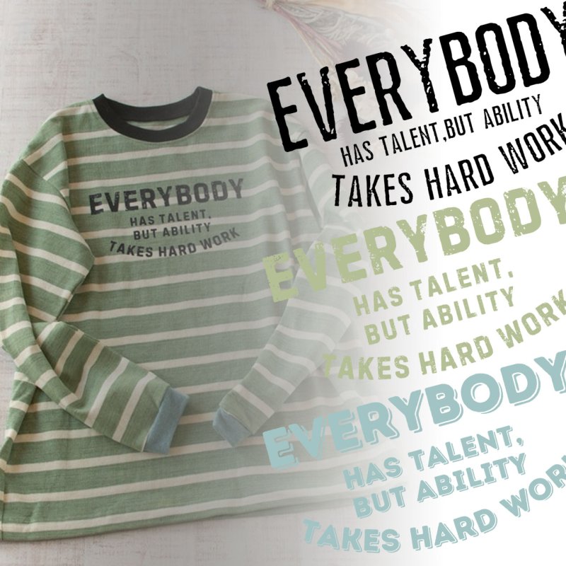 画像1: お好きなカラーに変更可◆かすれ文字ロゴ【A】フルカラーシート (1)