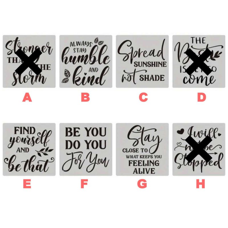 画像2: 【在庫処分50％OFF】ステンシル【2】20x20cm (2)