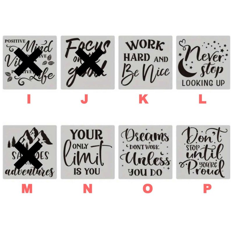 画像3: 【在庫処分50％OFF】ステンシル【2】20x20cm (3)