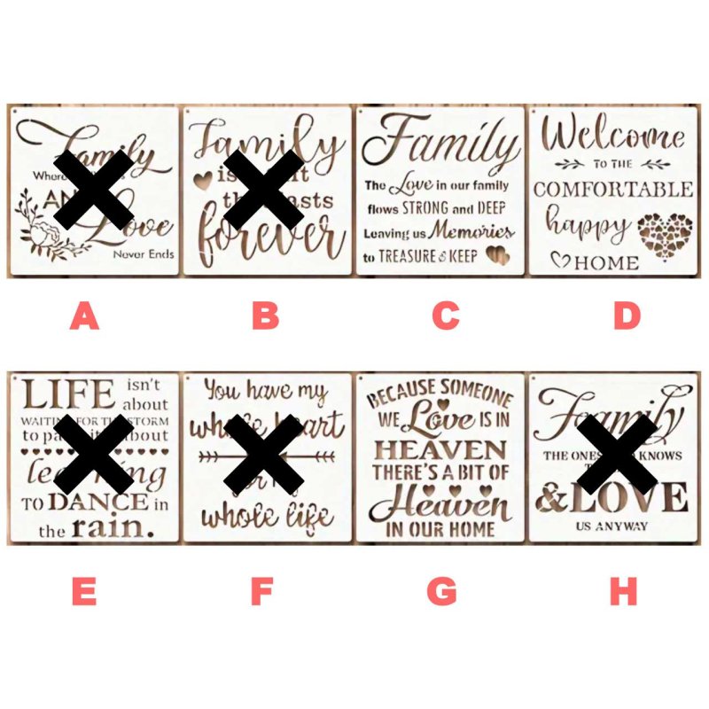 画像2: 【在庫処分50％OFF】ステンシル【１】20x20cm (2)