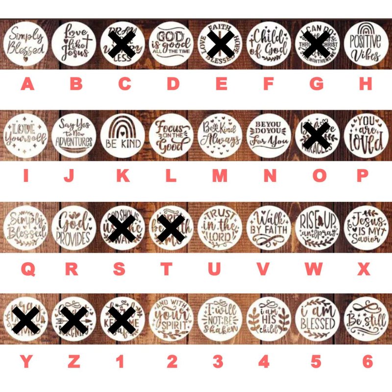 画像2: 【在庫処分50％OFF】ステンシル【8】7.62ｘ7.62ｃｍ (2)