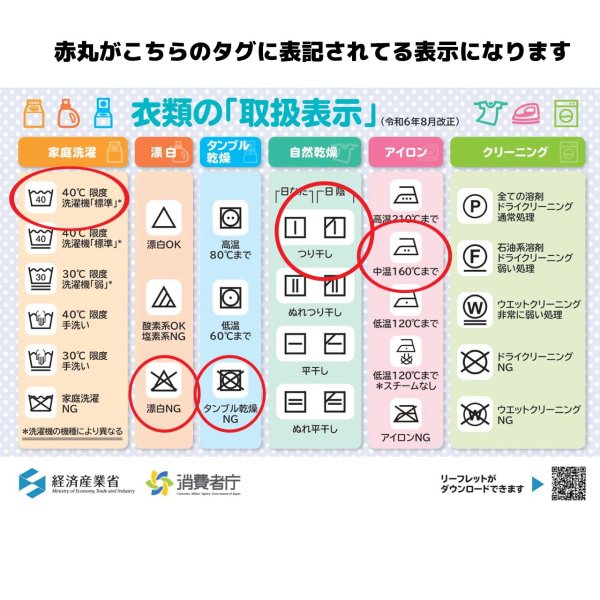 画像3: 洗濯表示付き 選べるデザインのサイズタグ フルカラーアイロンシート【5枚・10枚set】 (3)
