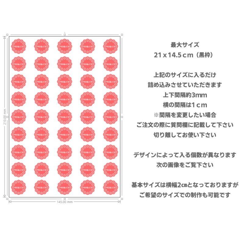 画像3: 【新作お試し販売＆早期割15％OFF〜2/25まで2枚以上ご購入で100円引き★レース・ドイリー風お名前フルカラーアイロン転写シート★サイズタグ・ブランドタグにも変更可 (3)