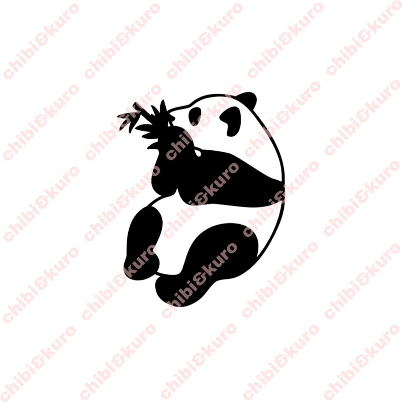 画像1: 【50円SALE】はがし済み★ぱんだシート・6ｘ7.6ｃｍ・ラバーブラック (1)