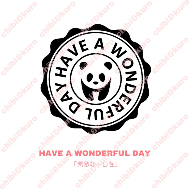 画像1: 【30円SALE】はがし済み★ぱんだロゴシート・5.5ｃｍ・ラバーブラック (1)