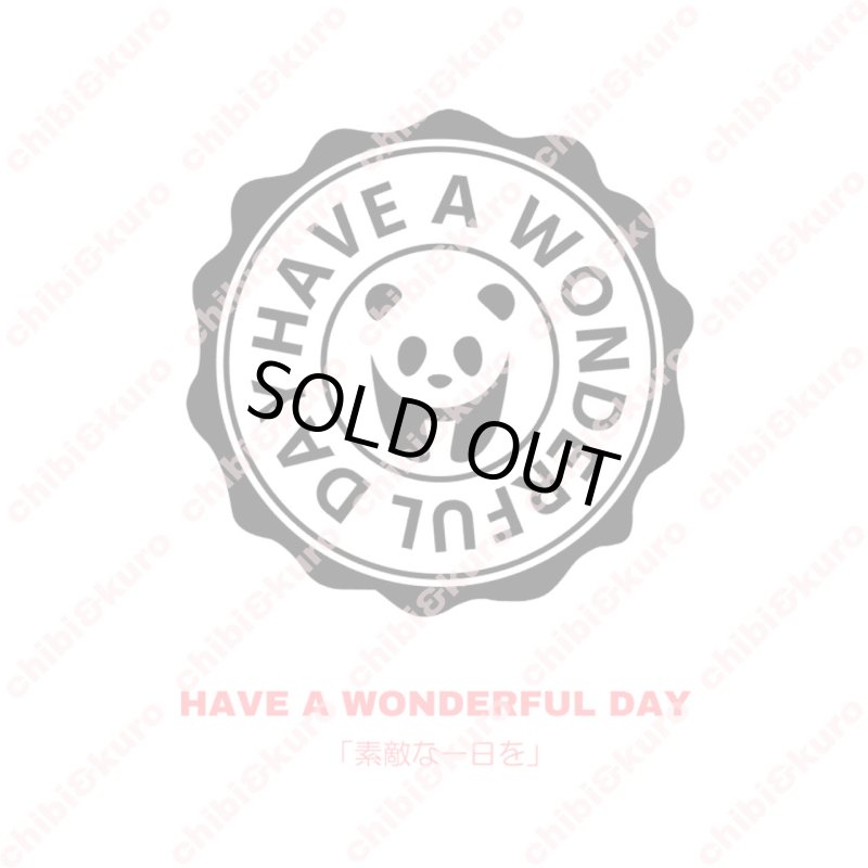 画像1: 【30円SALE】はがし済み★ぱんだロゴシート・5.5ｃｍ・ラバーブラック (1)