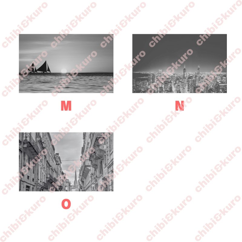 画像4: 【新作お試し販売10％OFF〜4/27まで】好きなカラーで制作してみよう♪文字も選べる/フォト&文字フルカラーシート【B】モノトーン　15種類 (4)