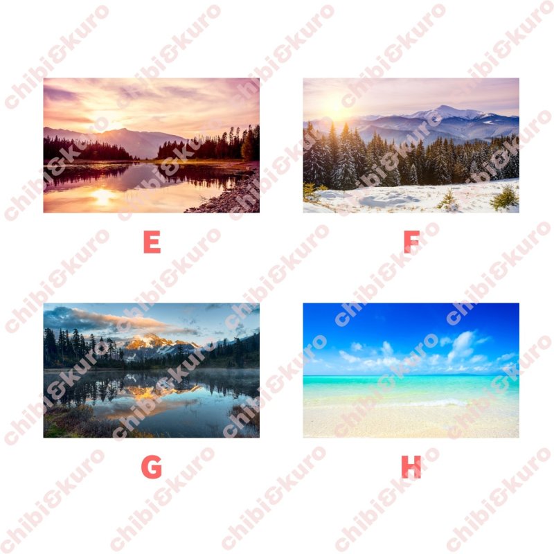 画像2: 【新作お試し販売10％OFF〜4/27まで】好きなカラーで制作してみよう♪文字も選べる/フォト&文字フルカラーシート【B】15種類 (2)